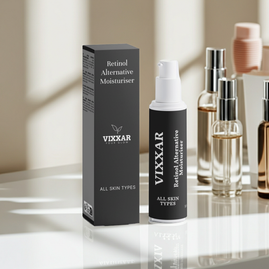 VIXXAR skincare product and packaging for Retinol Alternative Moisturiser, 50ml