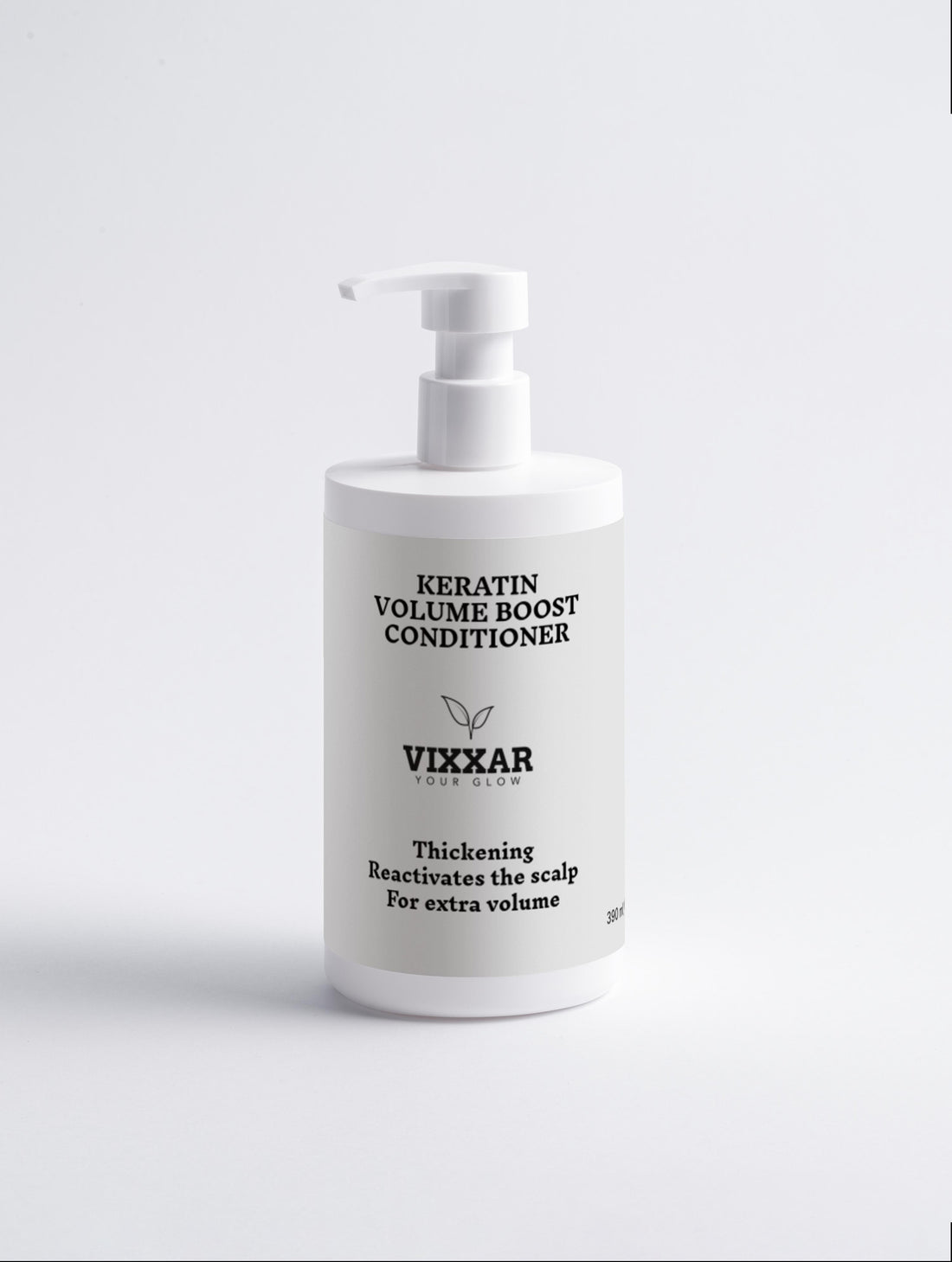 Vixxar Keratin Volume Boost Conditioner bottle on a white background