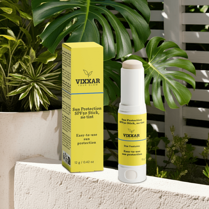 Vixxar SPF50 Sun Protection Stick – invisible, no white cast formula for face and body
