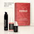 Vixxar Anti-Ageing Collection Box gift set with Anti-Age Day Cream, Peptide Serum and Smoothing Eye Cream in front of the red gift box
