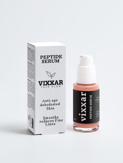 Vixxar Boost Serum Collection Box packaging detail – elegant gift-ready skincare set with three premium anti-aging serums