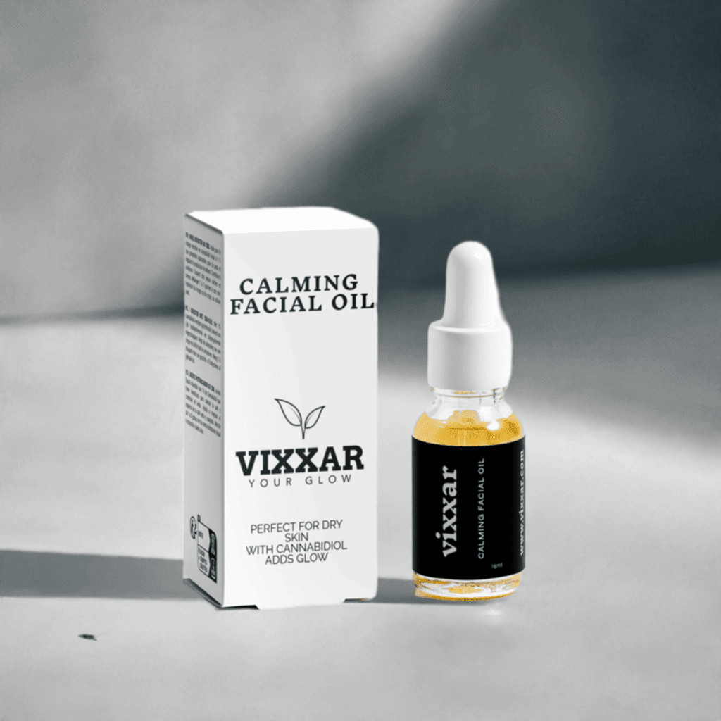 Calming Facial Oil 15ml – Organic Nourishment for Dry &amp; Mature Skin - Vixxar Cosmetiques