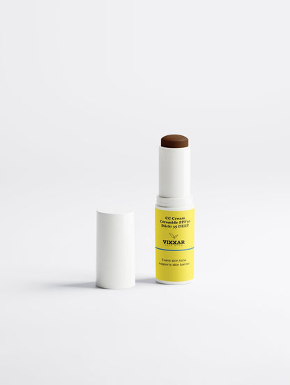 CC Cream Ceramide SPF30 Stick 35 Deep - Vixxar Natural SkincareDefault