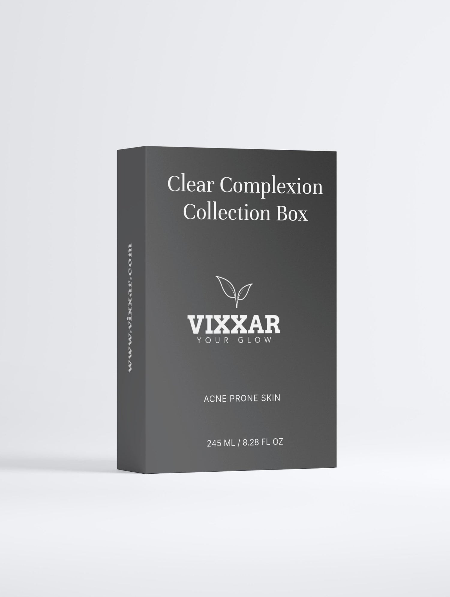 Clear Complexion Collection Box - Anti - Age Day Cream +Natural Retinol Alternative Oil Serum + Clarifying Gel - Vixxar CosmetiquesDefault