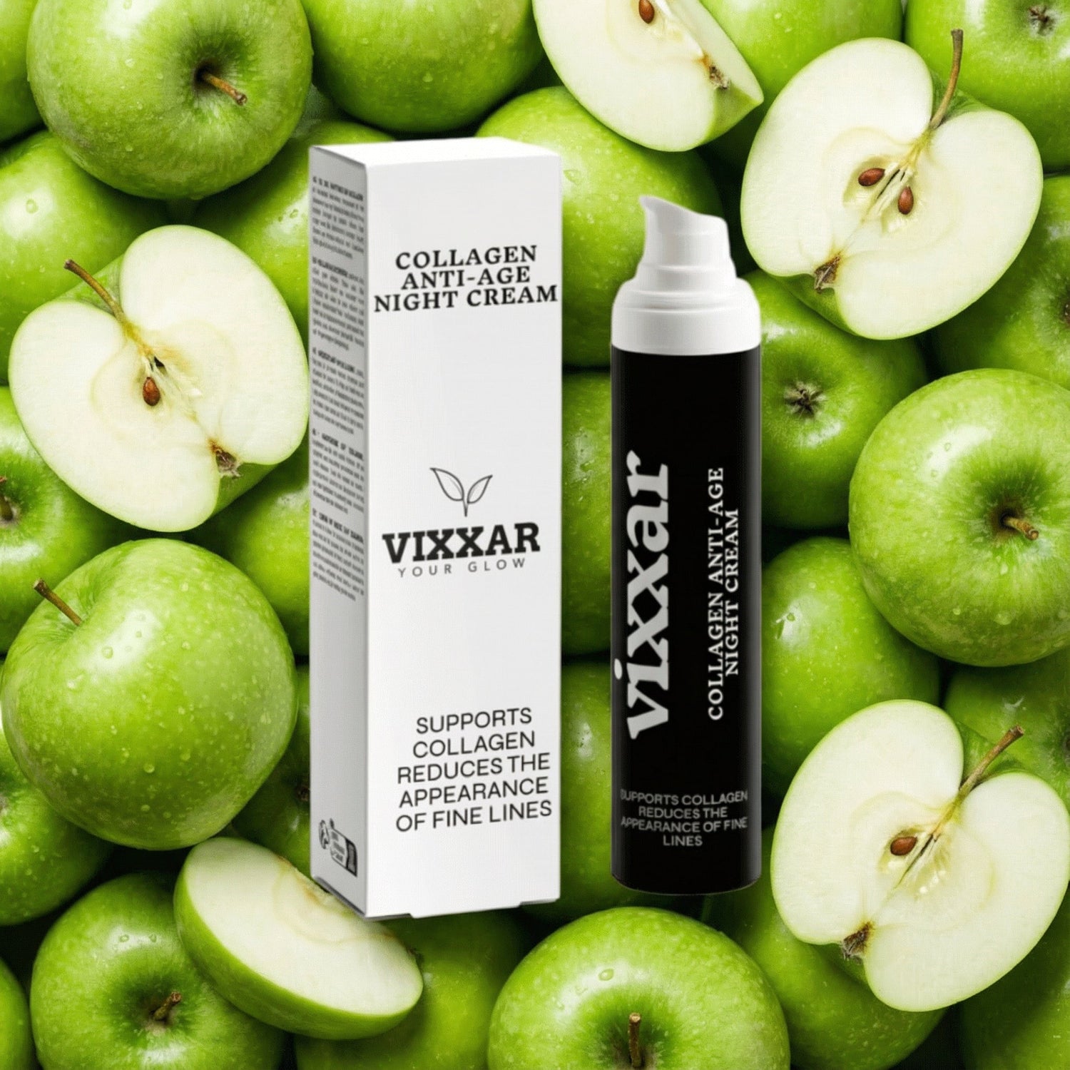 Collagen Anti - Age Night Cream 50ml – Rejuvenating Overnight Moisturizer - Vixxar Cosmetiques