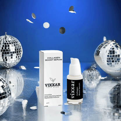 Vixxar Collagen Night skincare trio – night cream, collagen serum and peptide eye cream