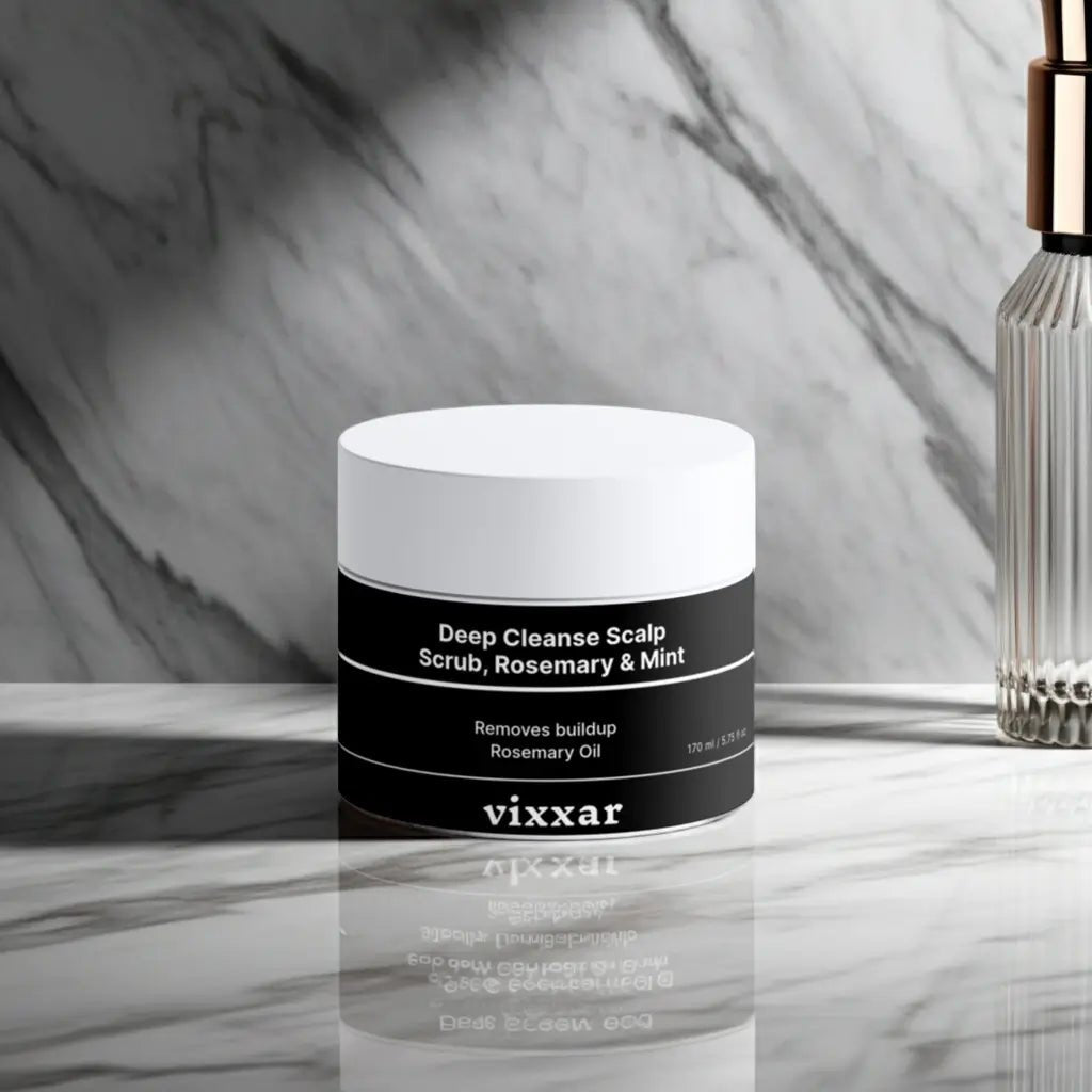 Deep Cleanse Scalp Scrub, Rosemary &amp; Mint, 170ml - Vixxar CosmetiquesHair scrubDefault