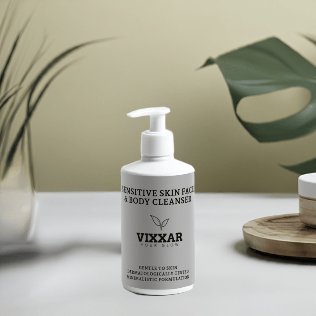 Sensitive Skin Face & Body Cleanser 290ml - Vixxar Cosmetiques