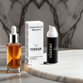 Vixxar Dark Spot Routine Duo featuring vitamin C and pigment-correcting serum for brightening and even skin tone.