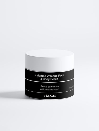 Icelandic Volcano Face &amp; Body Scrub Gentle Volcanic Exfoliation for Radiant Skin (170ml) - Vixxar CosmetiquesscrubDefault