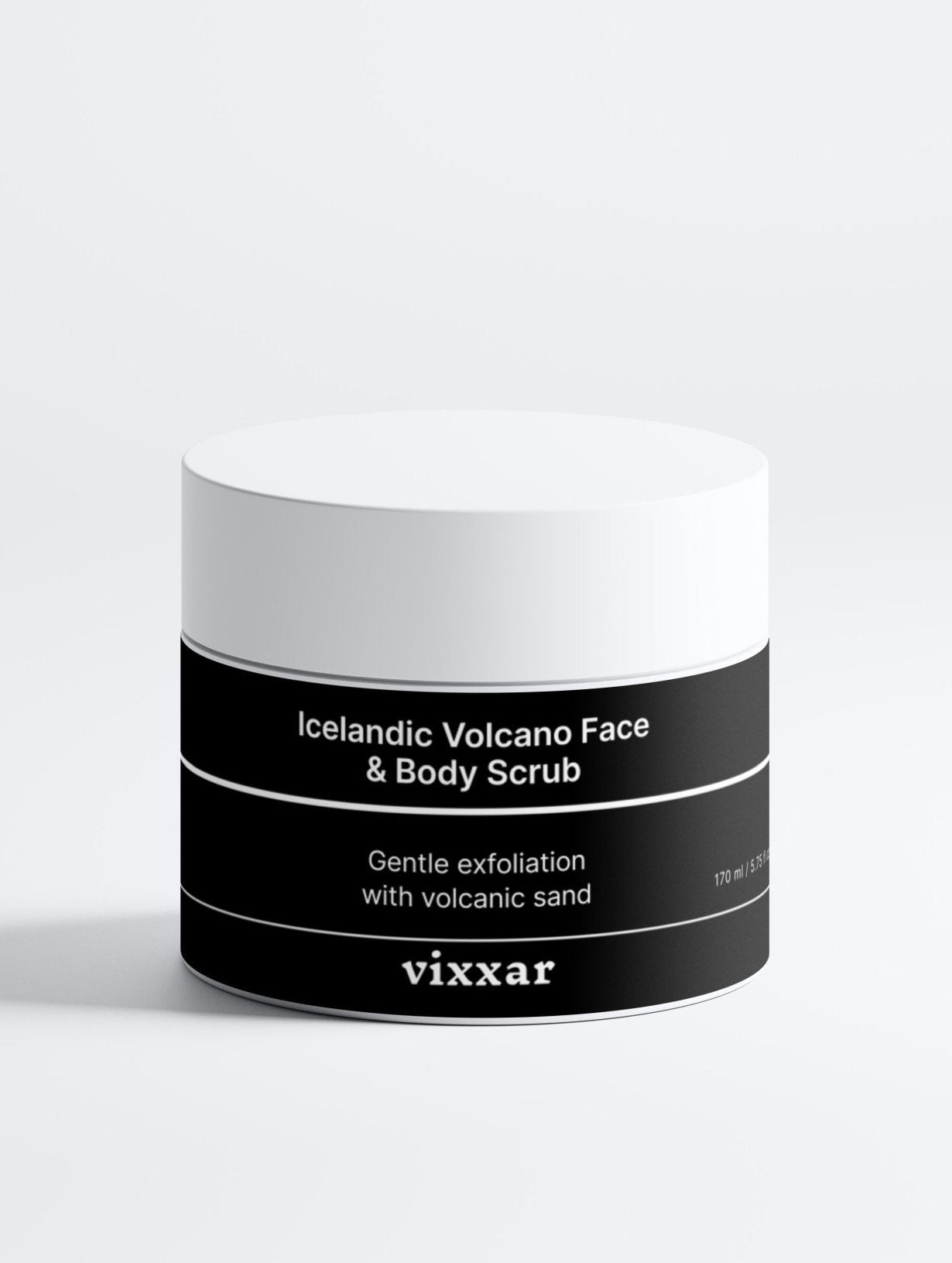 Icelandic Volcano Face &amp; Body Scrub Gentle Volcanic Exfoliation for Radiant Skin (170ml) - Vixxar Cosmetiquesscrub