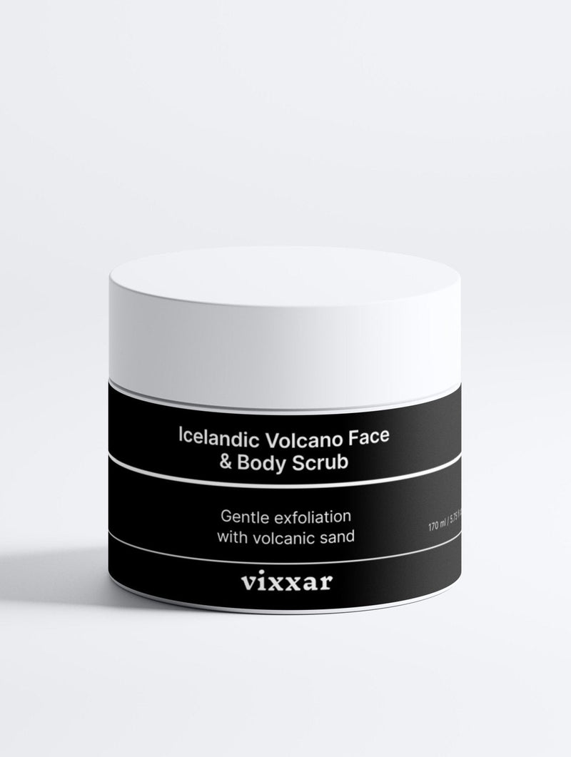 Icelandic Volcano Face & Body Scrub Gentle Volcanic Exfoliation for Radiant Skin (170ml) - Vixxar Cosmetiquesscrub