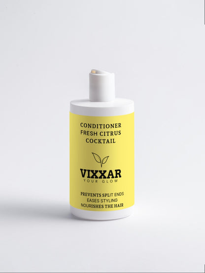 Fresh Conditioner with Citrus Cocktail – Lightweight Conditioner for Soft, Shiny Hair (370ml) - Vixxar Cosmetiques