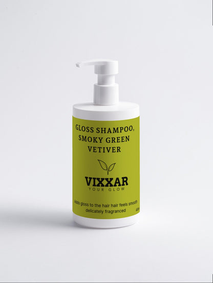 Gloss Shampoo with Smoky Green Vetiver 400ml - Vixxar Cosmetiques