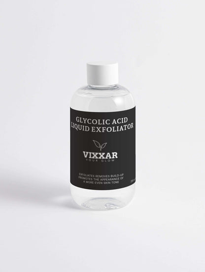 Glycolic Acid Liquid Exfoliator 250ml – Brighten, Smooth &amp; Refine Skin - Vixxar CosmetiquesDefault