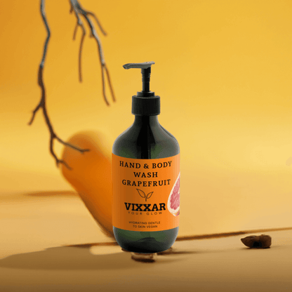 Grapefruit Hand &amp; Body Wash – Uplifting Hydration for Radiant Skin (490ml) - Vixxar Cosmetiques