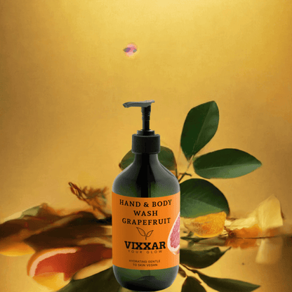 Grapefruit Hand &amp; Body Wash – Uplifting Hydration for Radiant Skin (490ml) - Vixxar Cosmetiques