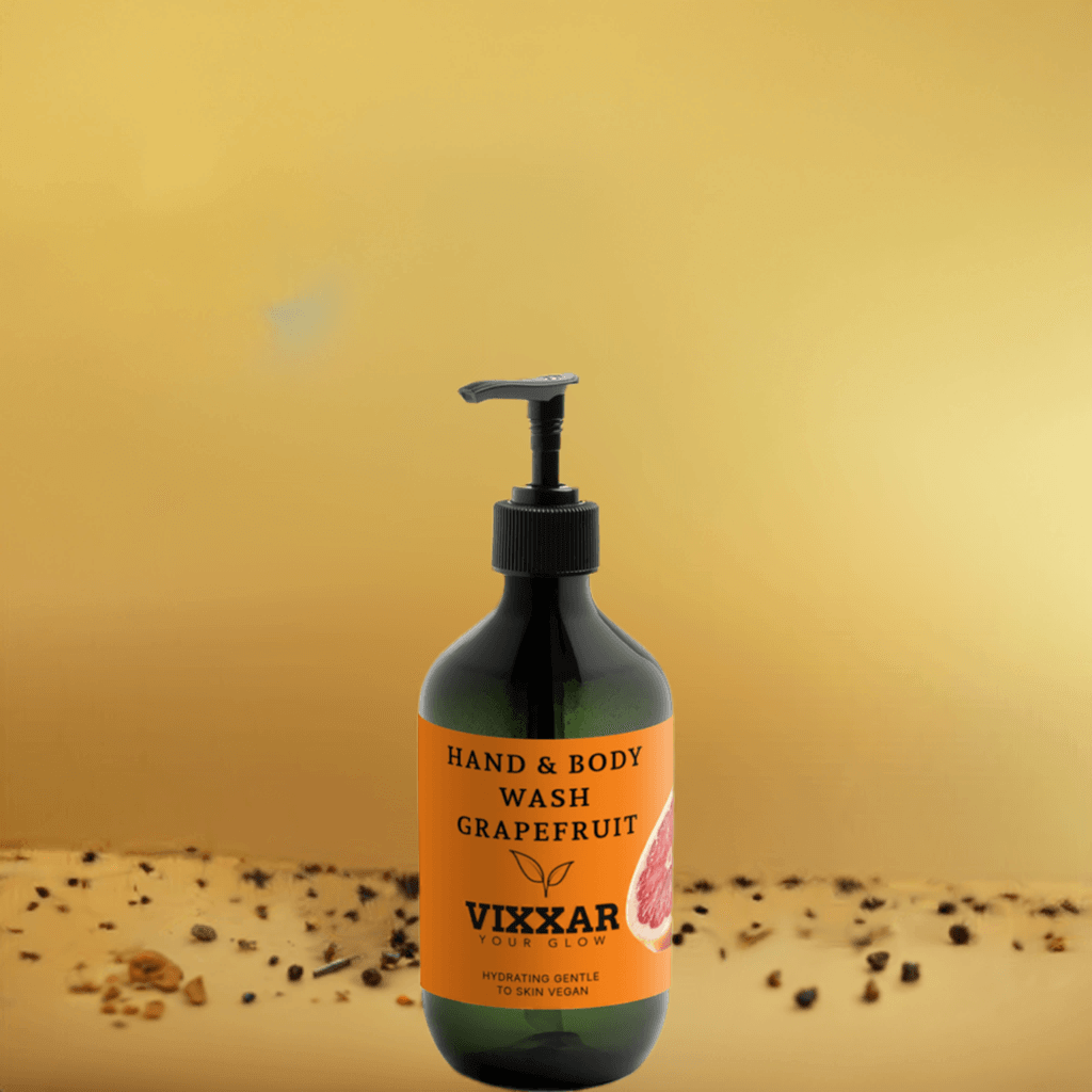 Grapefruit Hand &amp; Body Wash – Uplifting Hydration for Radiant Skin (490ml) - Vixxar Cosmetiques
