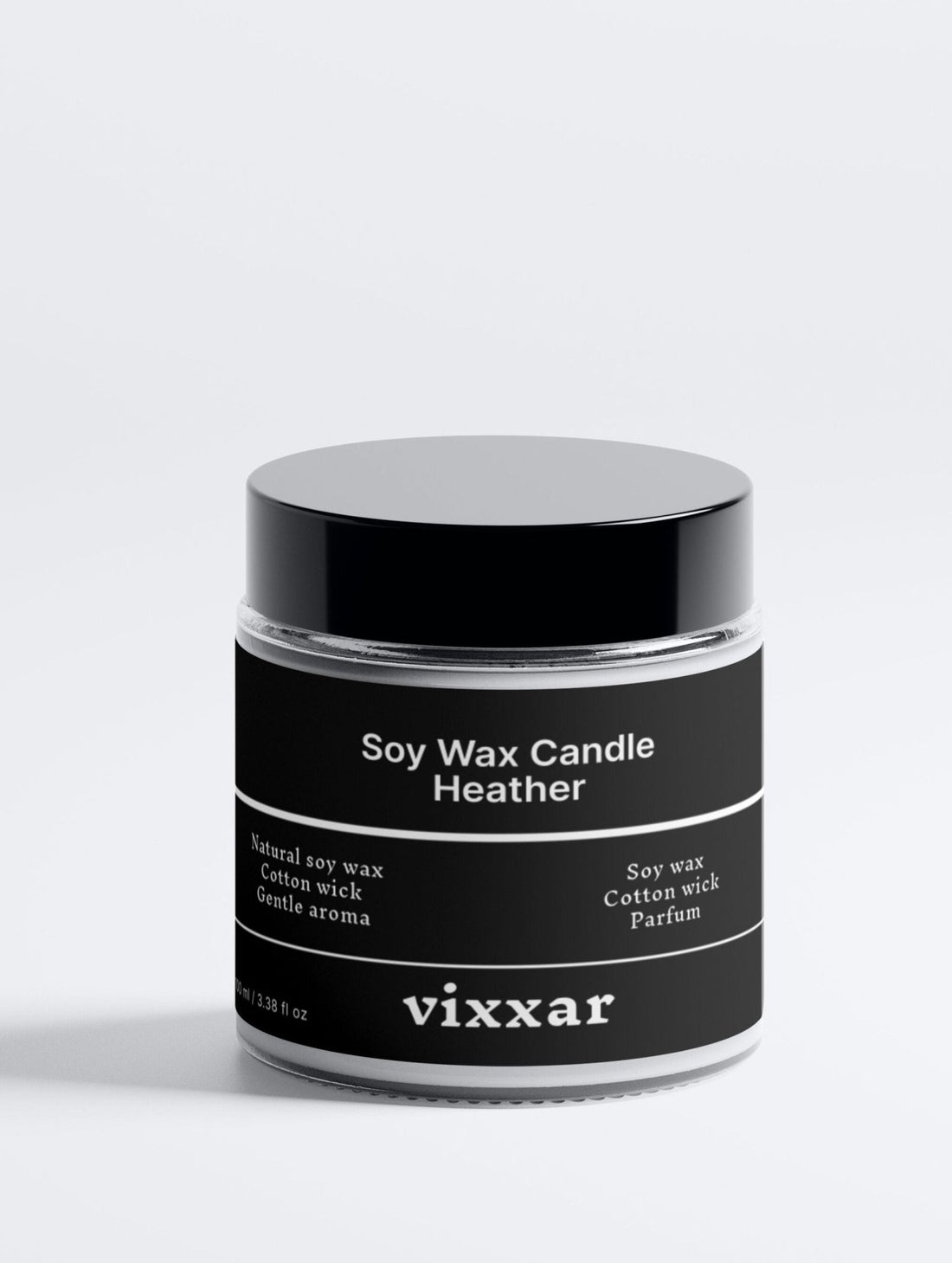 Heather Soy Wax Candle | Natural Cotton Wick - Vixxar Natural SkincareCandleDefault