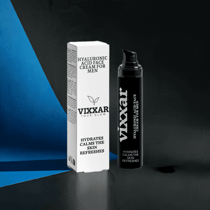 Hyaluronic Acid Face Cream for Men – Lightweight, Fast - Absorbing Hydration (50ml) - Vixxar Cosmetiques