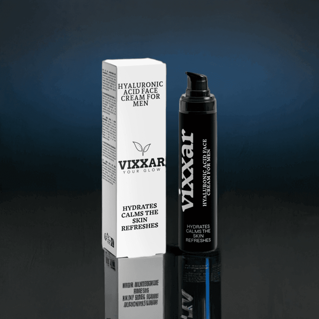 Hyaluronic Acid Face Cream for Men – Lightweight, Fast - Absorbing Hydration (50ml) - Vixxar Cosmetiques