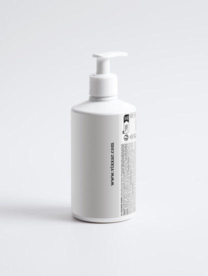A bottle of Nourishing &amp; Voluminizing Strengthening &amp; Giving the Hair Volume hair shampoo by The Hair Company, shown on a clean white background.