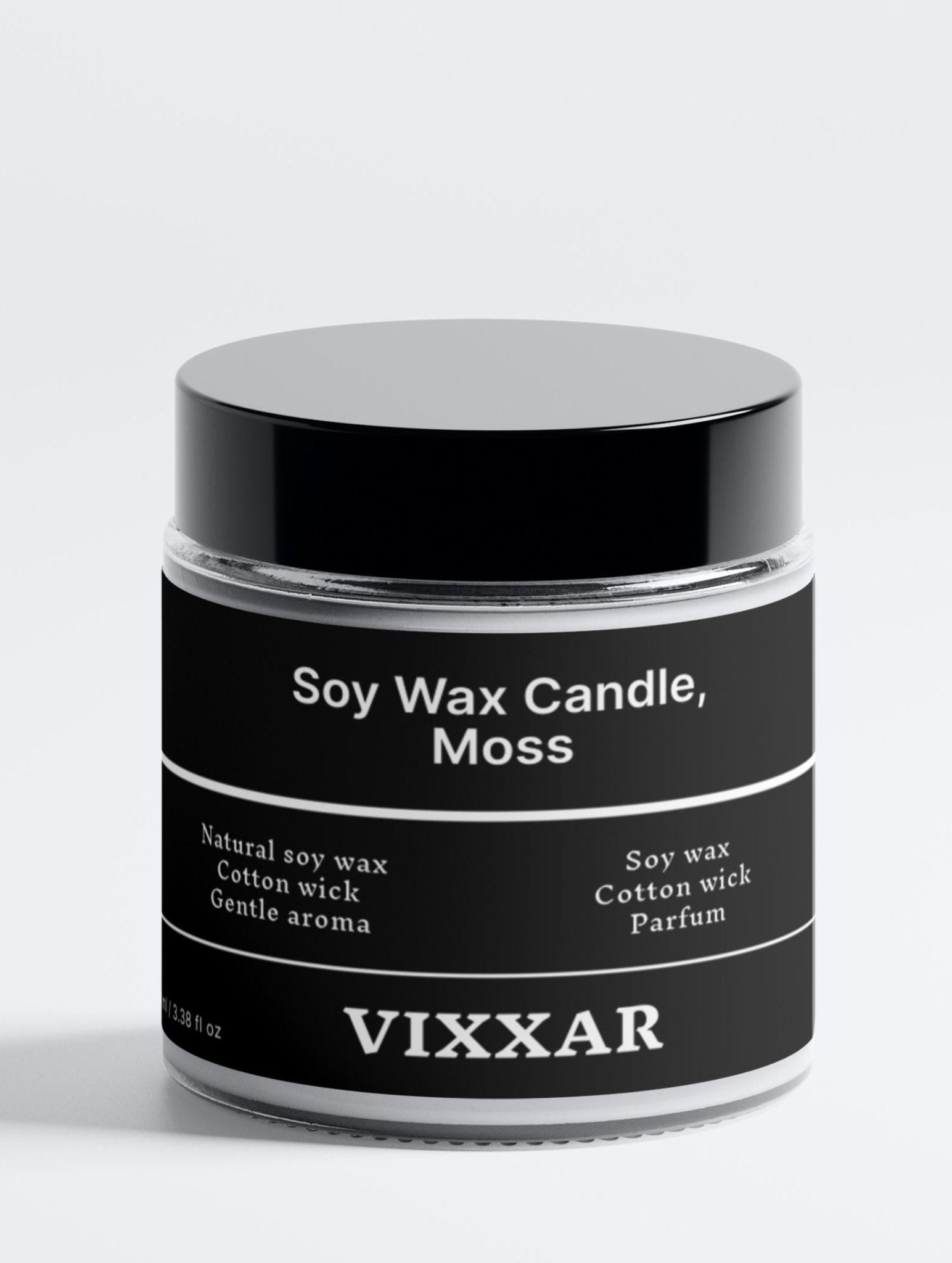 Moss Soy Wax Candle – Natural Aromatherapy Candle for Relaxation &amp; Home Spa - Vixxar Natural SkincareCandleDefault