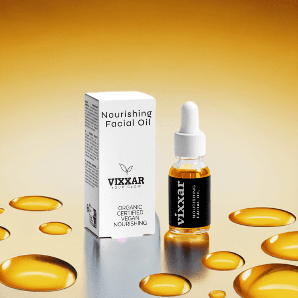 Nourishing Facial Oil 15ml – Organic Anti - Aging Oil for Radiant Skin - Vixxar Cosmetiques