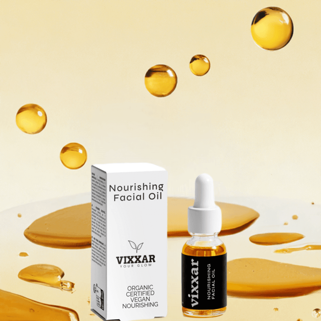 Nourishing Facial Oil 15ml – Organic Anti - Aging Oil for Radiant Skin - Vixxar Cosmetiques