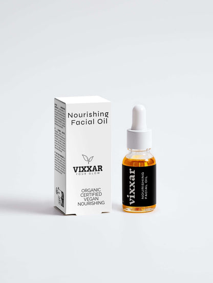 Nourishing Facial Oil 15ml – Organic Anti - Aging Oil for Radiant Skin - Vixxar Cosmetiques