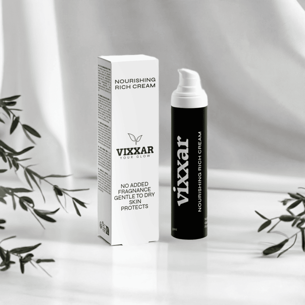 Nourishing Rich Cream 50ml – Deep Hydration for Dry, Sensitive &amp; Mature Skin - Vixxar Cosmetiques