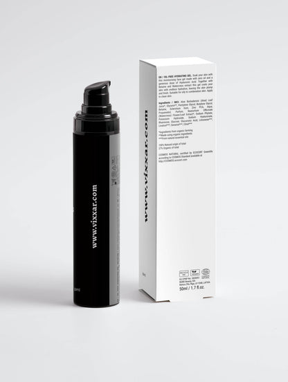 Oil - Free Hydrating Gel 50ml – Lightweight Moisture for Oily &amp; Acne - Prone Skin - Vixxar Cosmetiques