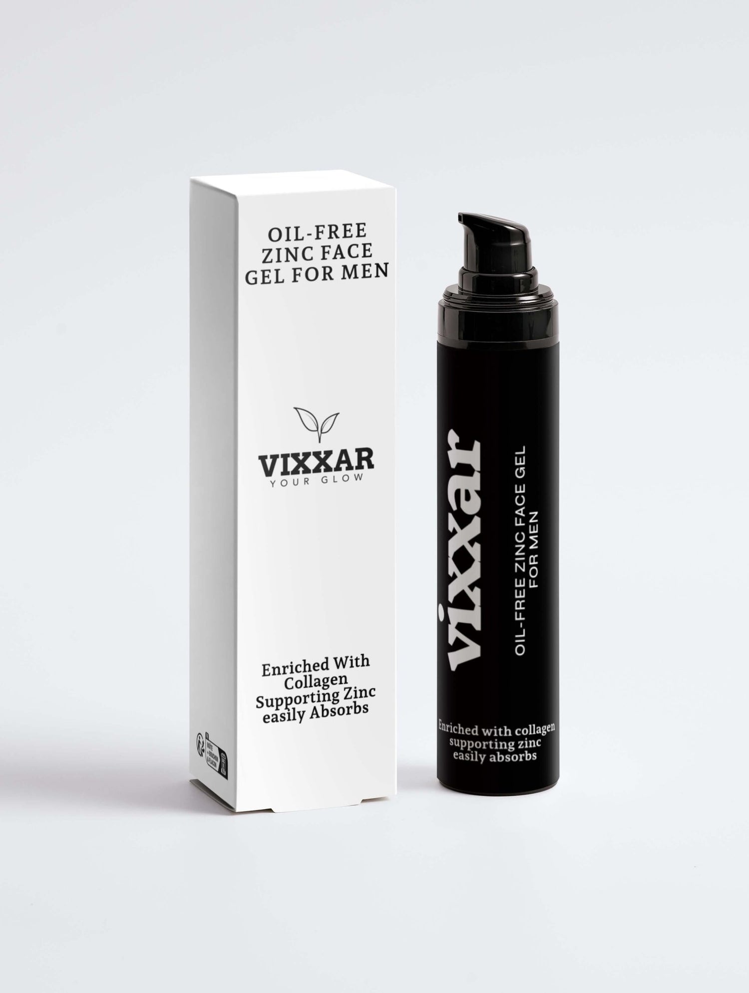 Oil - Free Zinc Face Gel for Men - Vixxar CosmetiquesDefault