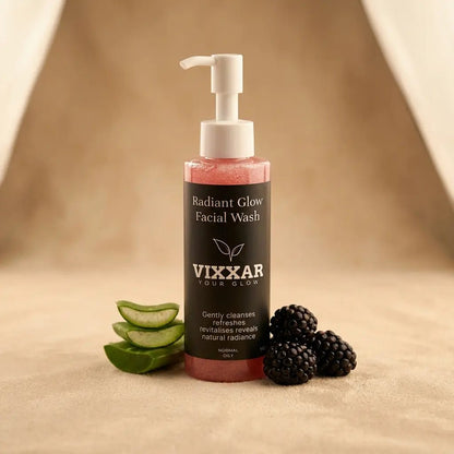Radiant Glow Facial Wash 145ml - Vixxar Natural SkincareDefault
