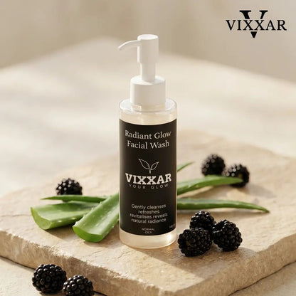 Radiant Glow Facial Wash 145ml - Vixxar Natural SkincareDefault