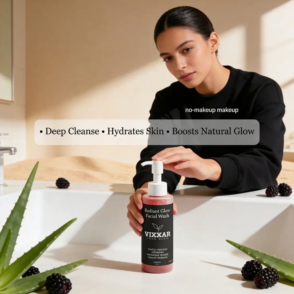 Radiant Glow Facial Wash 145ml - Vixxar Natural SkincareDefault