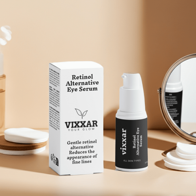 Retinol Alternative Eye Serum – Bidens Pilosa Hyaluronic Acid & Vitamin C Vixxar