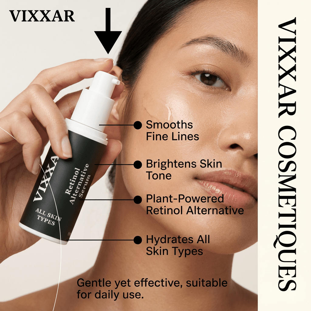 Retinol Alternative Serum – Bidens Pilosa Vitamin C & Hyaluronic Acid Vixxar