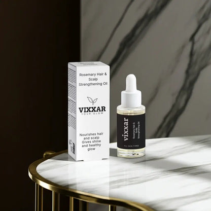 Rosemary Hair &amp; Scalp Strengthening Oil, 30ml - Vixxar CosmetiquesDefault