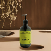 Ginger & Smoky Cardamom Hand and Body Wash 490ml – Hydrating, Aromatic Cleanser for All Skin Types - Vixxar Cosmetiques