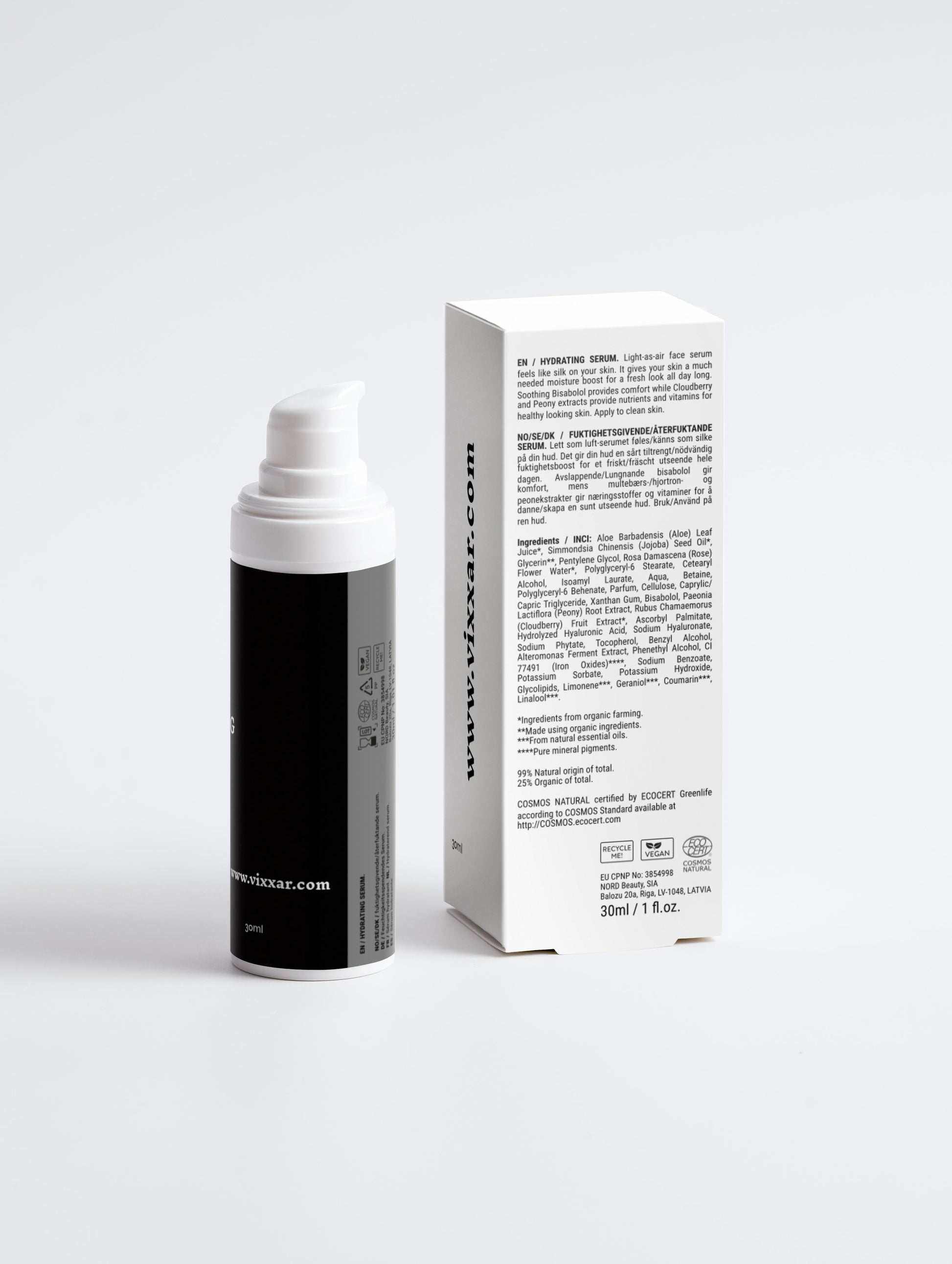 Hydrating Serum 30ml - Vixxar Cosmetiques