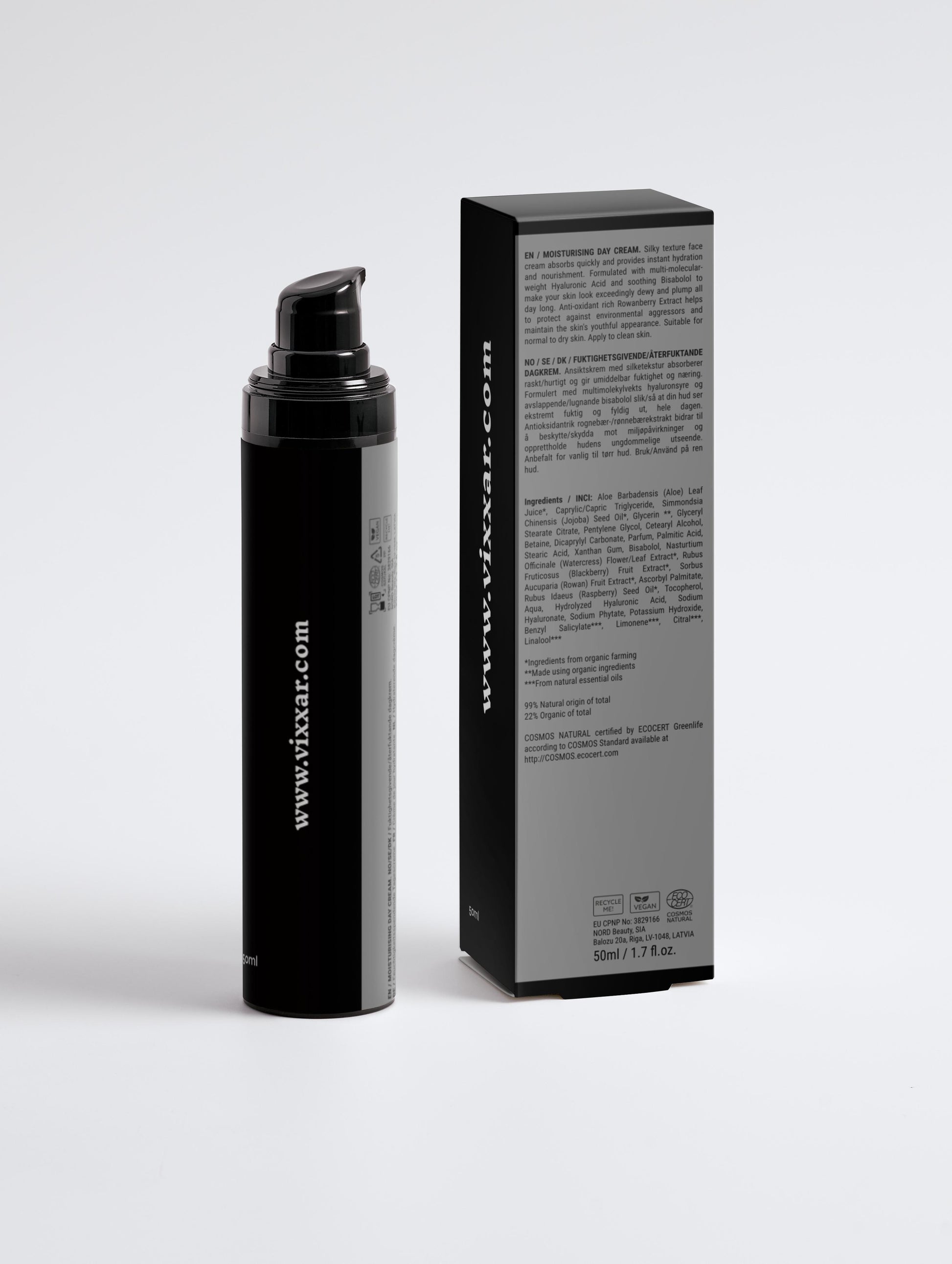 Moisturising Day Cream 50ml - Vixxar Cosmetiques