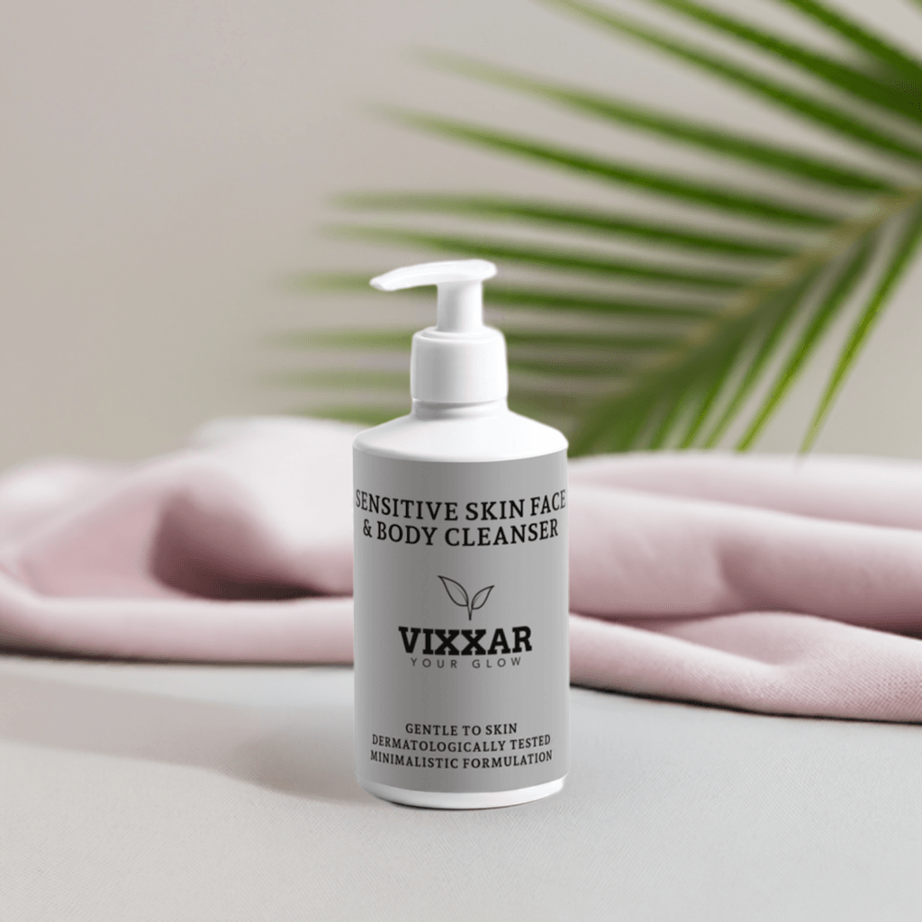 Sensitive Skin Face & Body Cleanser 290ml - Vixxar Cosmetiques