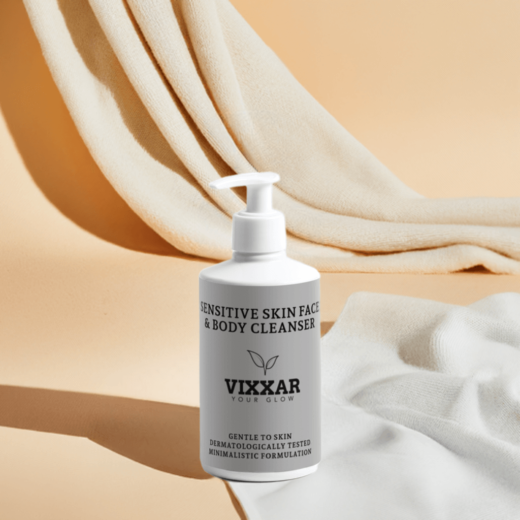 Sensitive Skin Face & Body Cleanser 290ml - Vixxar Cosmetiques