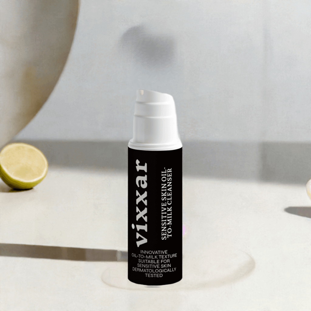 Sensitive Skin Oil-to-Milk Cleanser – Gentle Makeup Remover &amp; Deep Cleanse (150ml) - Vixxar Cosmetiques