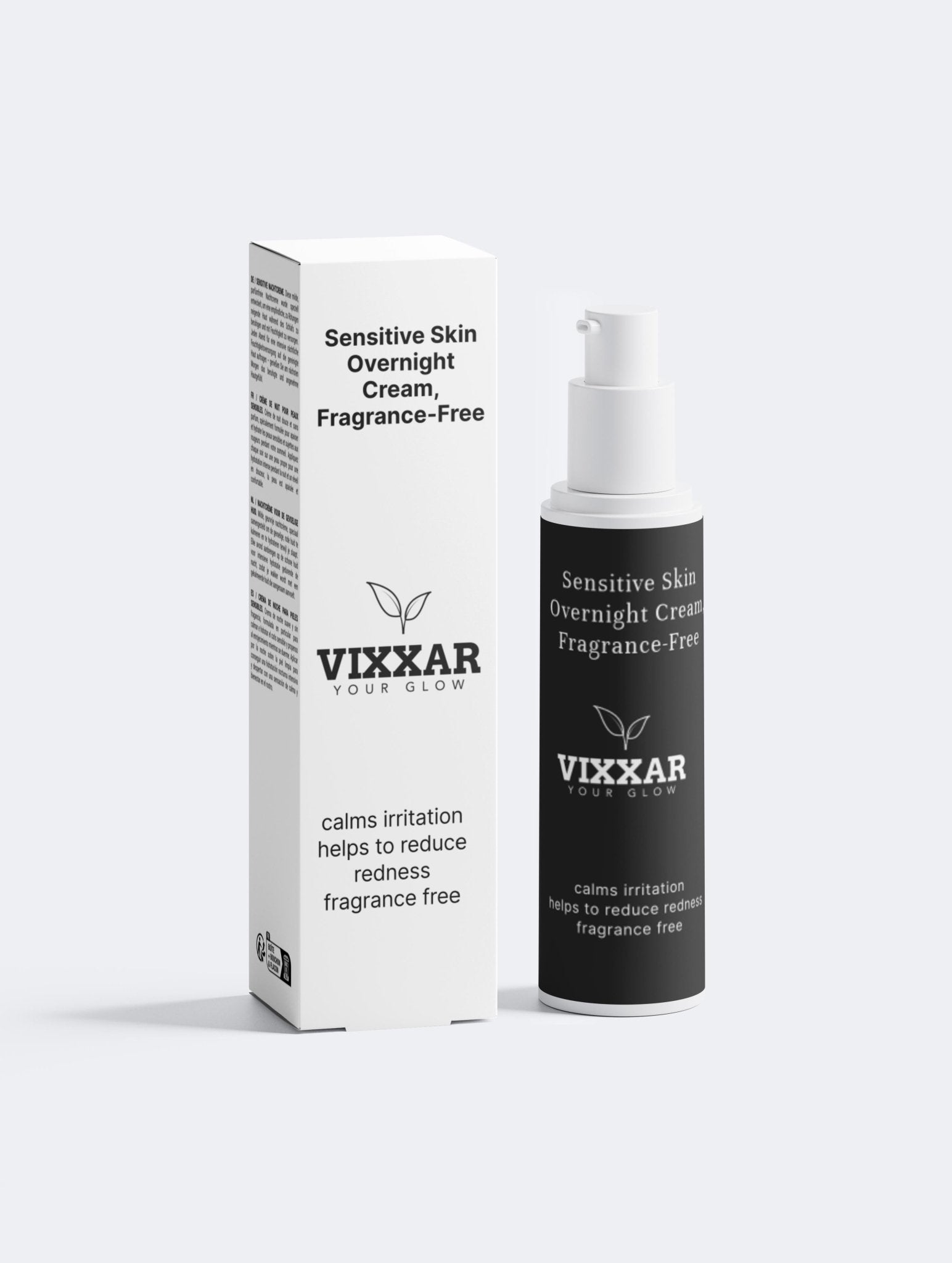 Sensitive Skin Overnight Cream, Fragrance - Free 50ml - Vixxar CosmetiquesDefault