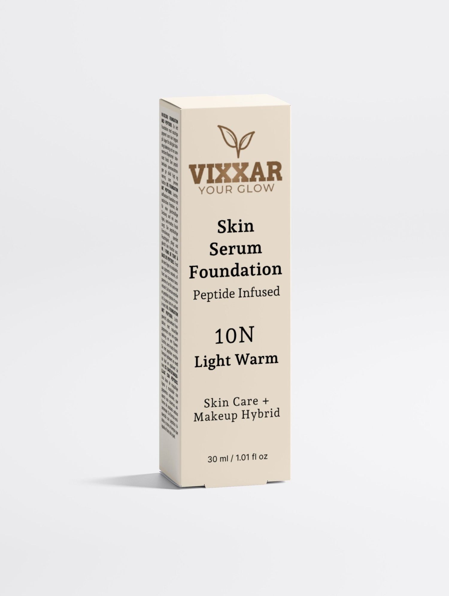 Skin Serum Foundation, 10 Light Warm - Vixxar Natural SkincareFoundationDefault