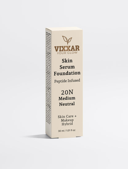 Skin Serum Foundation, 20 Medium Neutral - Vixxar Natural SkincareFoundationDefault