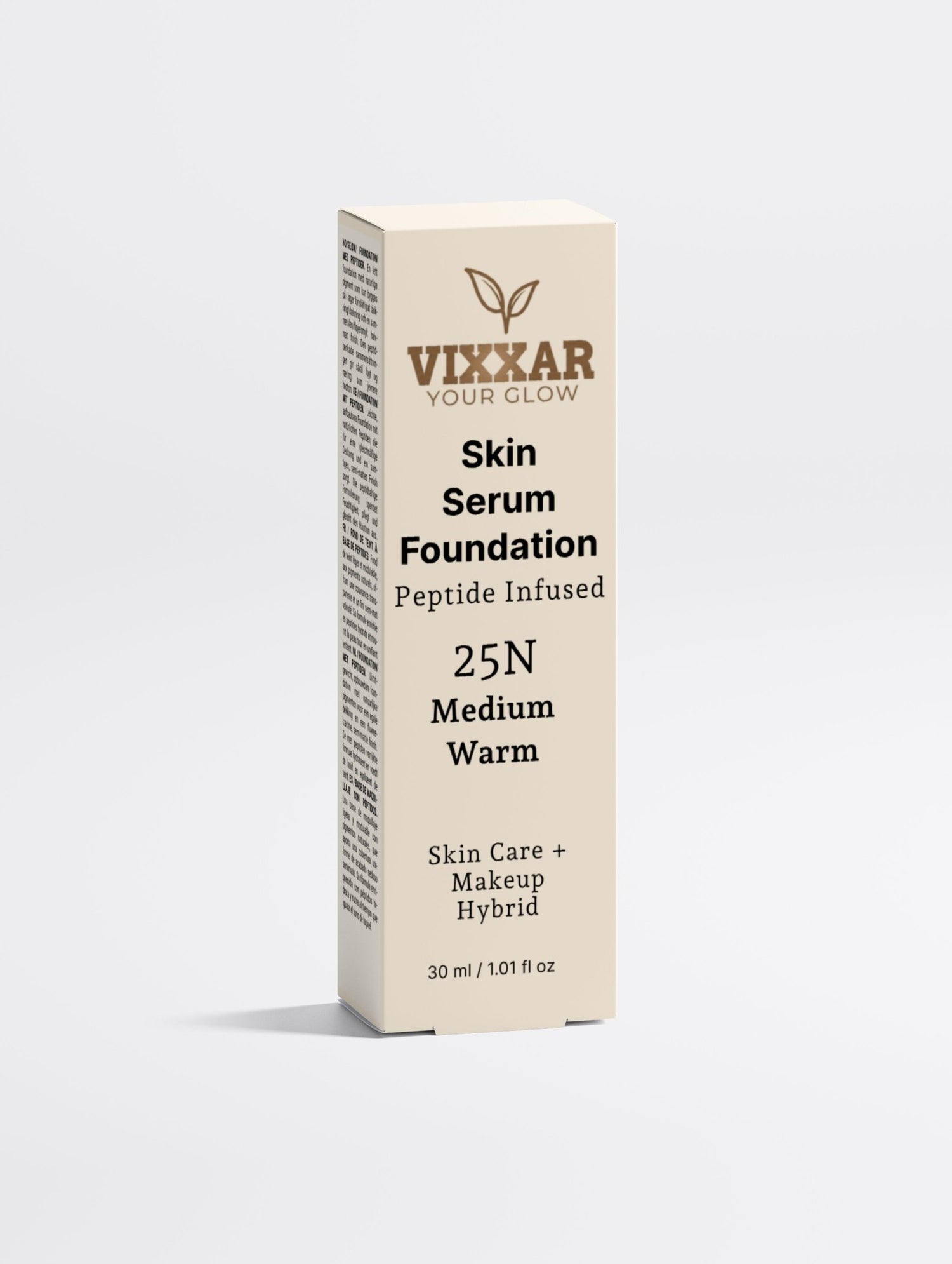 Skin Serum Foundation, 25 Medium Warm - Vixxar Natural SkincareFoundationDefault