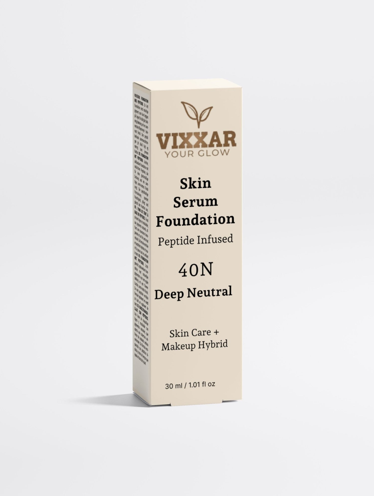 Skin Serum Foundation, 40 Deep Neutral - Vixxar Natural SkincareFoundationDefault